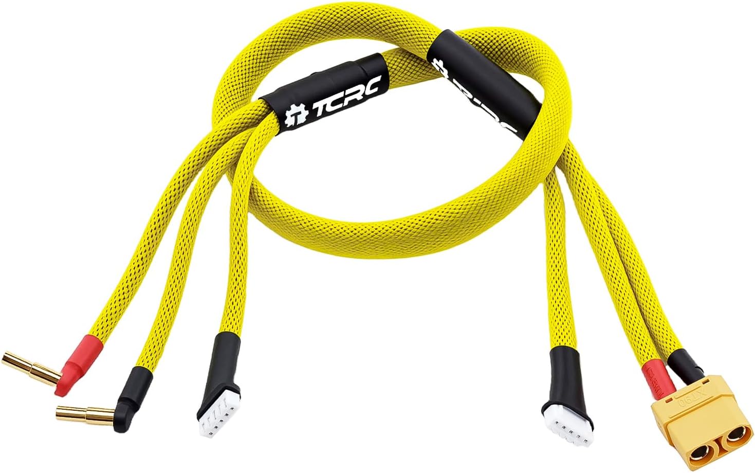 600mm 4S XT90 Charging Plug / 5-Pin XH Balance Connectors with 4mm/5mm Bullet Battery Connector