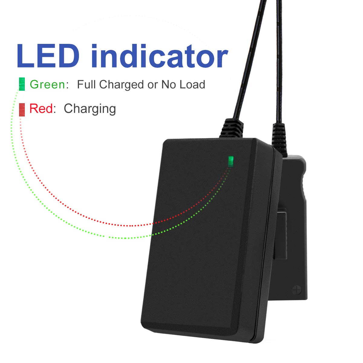 Exmate Cargador de 18 V para baterías de litio Gardena 9840-20 8878-20 8025-20 18 V (no para baterías NI-MH/NI-Cd)