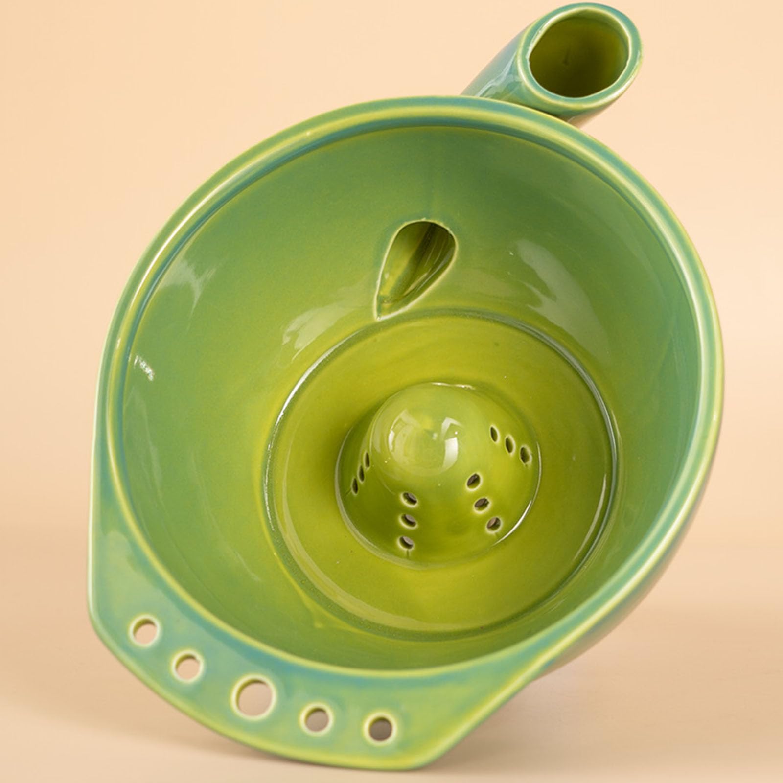 Lavadora de productos de cocina familiar con estructura de cerámica esmaltada, centro, salida de drenaje para tareas de enjuague de vegetales, arroz y frijoles Enjuagadora de frutas y verduras