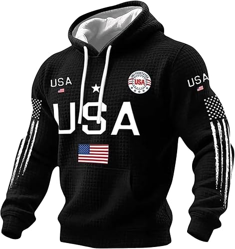 MGWTFZDL Hockey jersey Zip Up Neck Long Sleeve Hoodie/Jacket Olympic Apparel USA