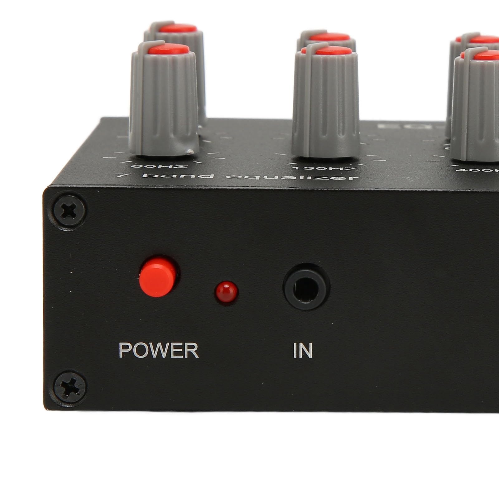 7-Band-Sound-Equalizer, 7-Band-Car-Audio-Equalizer, -Ausgang, Eingang, 12 DB, Hohe Basseinstellung, Zweikanaliger Digitaler Equalizer, Subwoofer-Audiosysteme