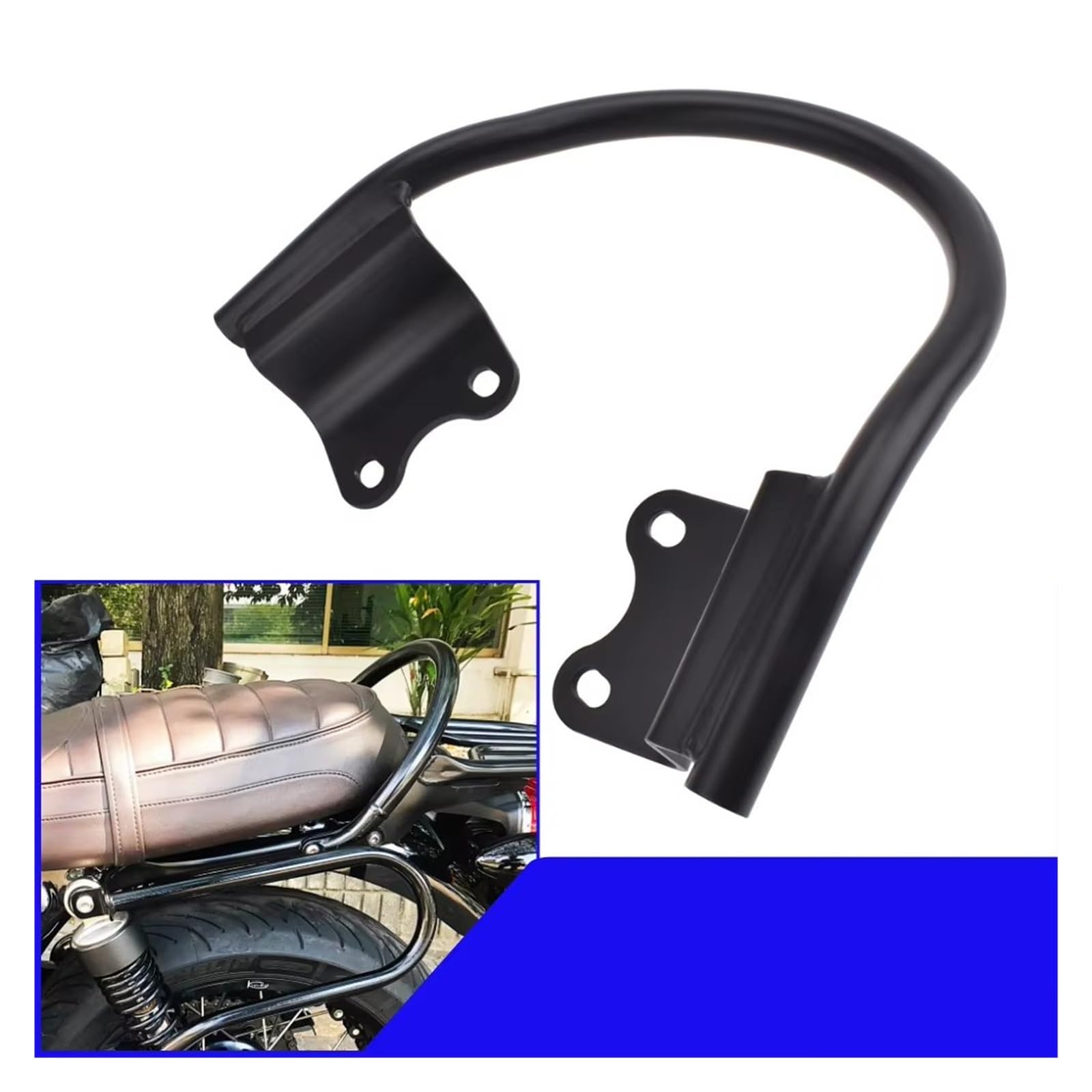 Paramotore Tubolare Per Triumph Per Street Per Twin 900 Per Speed ​​Per Twin900 Barra Sostegno Sedile Posteriore Motociclette Maniglia Bracciolo Portapacchi 2016-2023 Motorcycle motore Paraurti