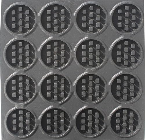 Miniatura 6 de INTBUYING Máquina eléctrica comercial para hacer gofres para tartas redondas, cuerpo de acero inoxidable con revestimiento antiadherente, máquina