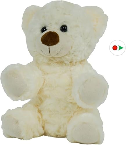 Graba tu propio oso de peluche blanco de 8 pulgadas - Listo 2 amor en unos pocos pasos fáciles