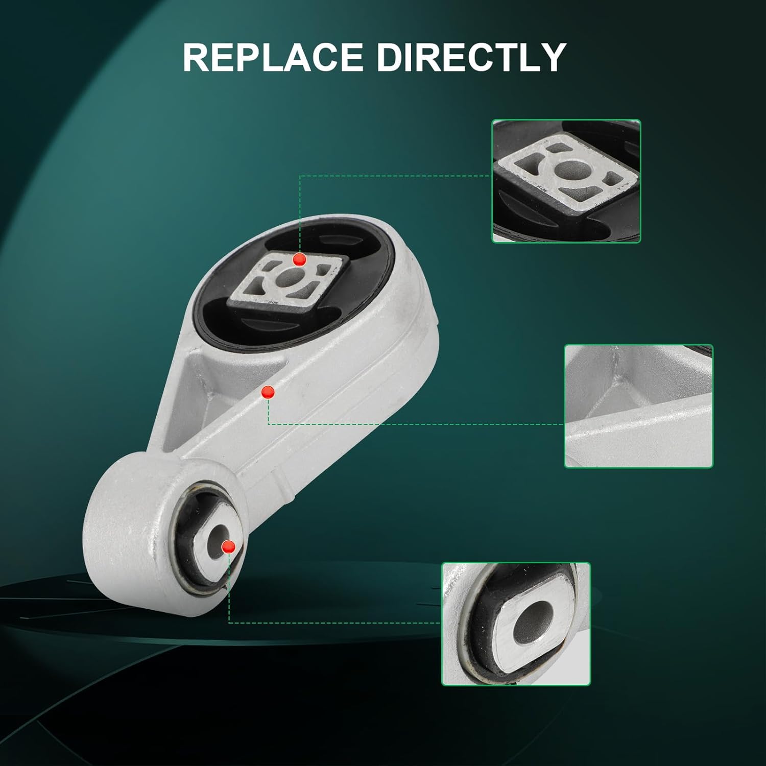 SCITOO Engine Motor Mount Transmission Mount and Torque Strut Mount Set Compatible for Ford for Focus 2005-2007,OE 1061205 1094591