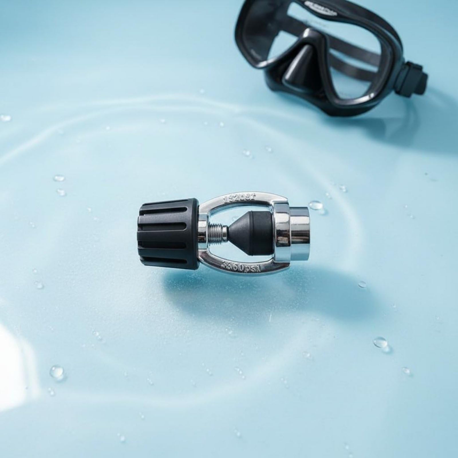 Adattatore Subacqueo Accessorio Erogatore Convertitore Immersione Valvola Ottone Lavorazione Resistente Adatto per Attrezzatura Sub Viaggio E Attività Subacquee, Lucidato A Specchio