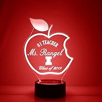 Vista 34 de Letrero de nombre LED personalizado para enfermera/RN con control remoto, letrero de nombre iluminado y luz de noche personalizada con nombre