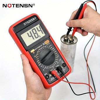 DT9205A+ Digital Multimeter, 1000V True RMS Auto-Ranging Voltmeter, Professional Electrician Tools with Temperature/Diode/Continuity Test, Anti-Burn & Full Protection for Home/Car/Industrial Use