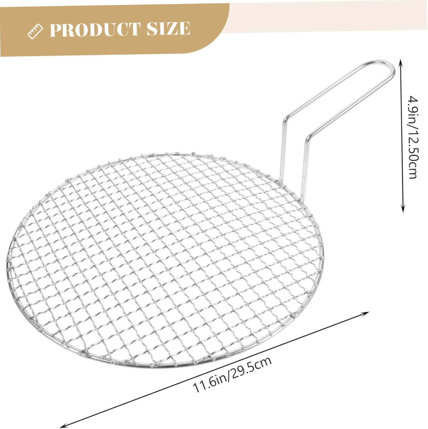 Stainless Steel BBQ Grill Mesh Rack for Outdoor Barbecue Sturdy Barbecue Wire Mesh Mat 12 x 12 Non-Stick Grilling Accessory High Temperature Resistance