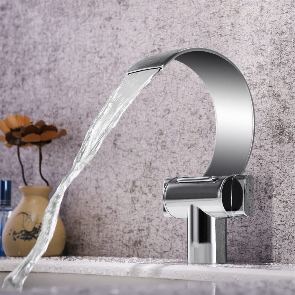 Robinet mitigeur cascade design européen en laiton massif chromé robuste
