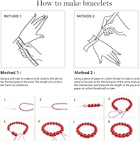 Vista 6 de Cuentas sueltas redondas de gemas naturales, cuentas de cristal de piedra energética para hacer joyas 15" (Cristales de cuarzo de fresa, jades, 6MM)