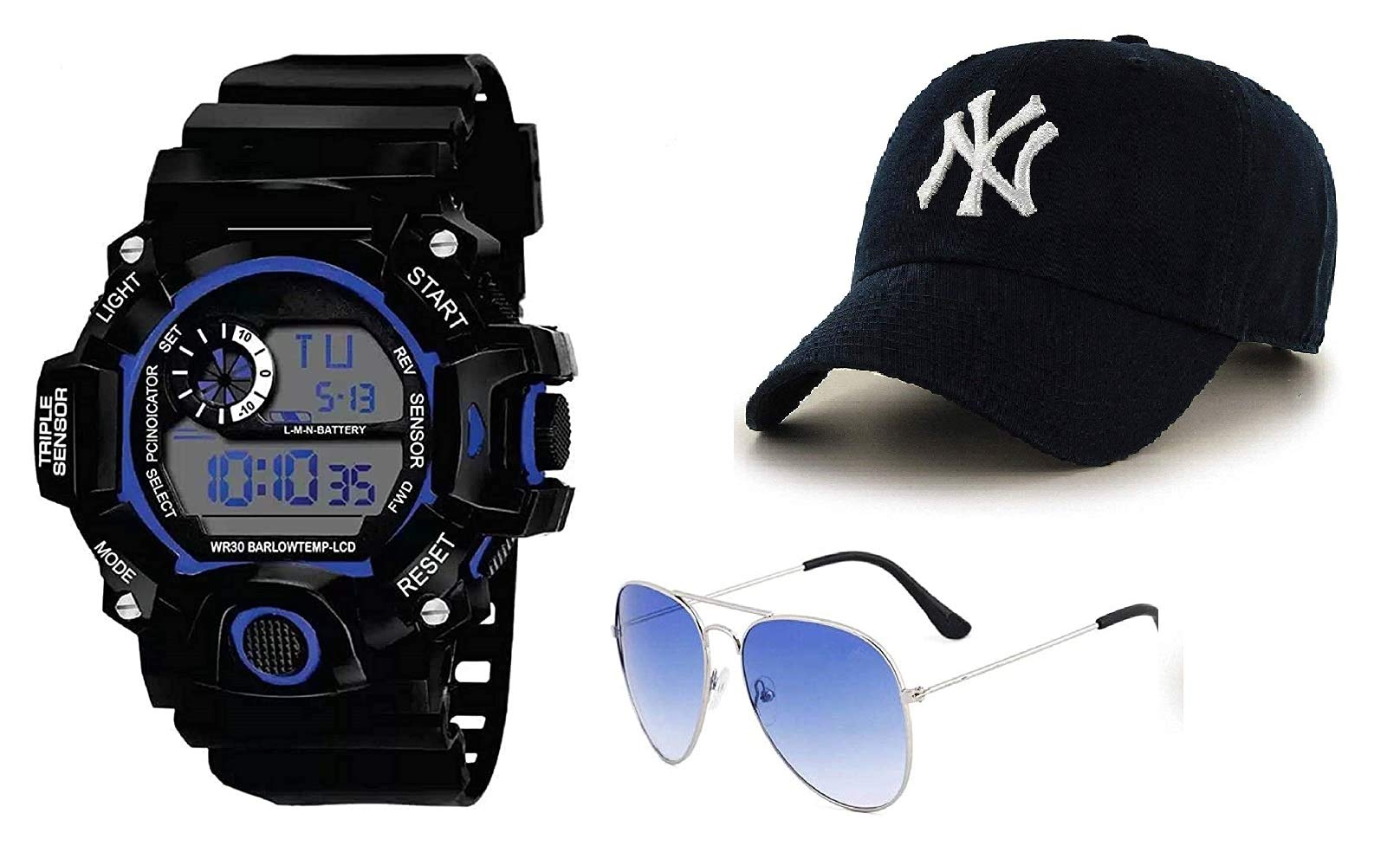 SELLORIA Digital Black Dial Silicone Bracelet Boys & Mens Watch Pack of 3-2020 Latest Watches for Boys (B08JKQ4WT2) Amazon Price History, Amazon Price Tracker