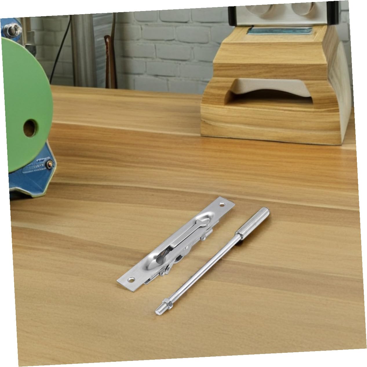 Gatuida Chiavistello Scorrevole per Porte Interne ed Esterne Acciaio Inox 304 Leva di Chiusura Antifurto per Case Negozi e Ferramenta per Porte d'Ingresso Argento