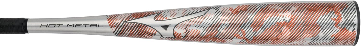 Mizuno HOT Metal - Big Barrel Youth USSSA Baseball Bat | -10/-8/-5 Drop