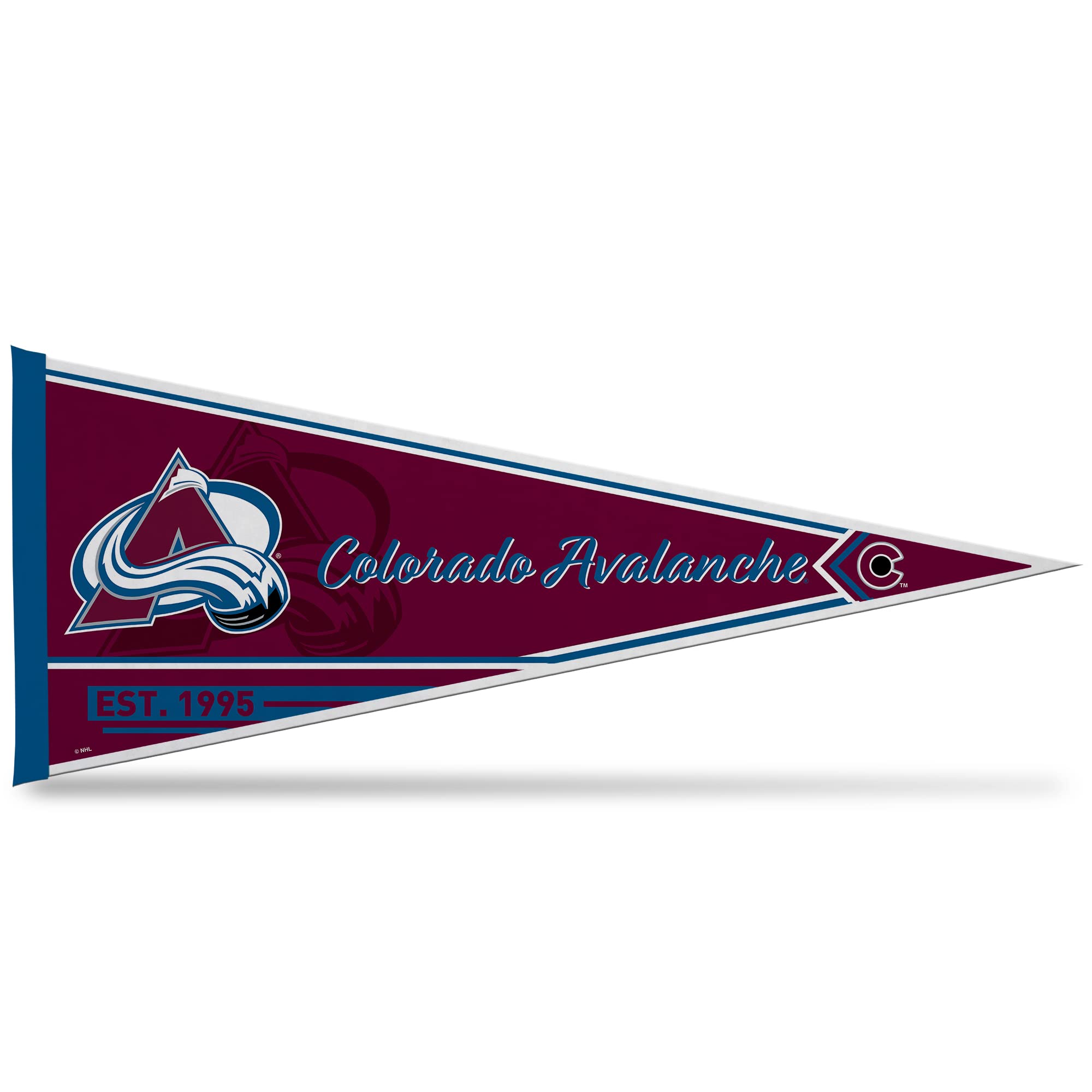 Rico Industries NHL Hockey 12" x 30" Felt Wall Décor Pennant - Great for Home/Bed Room/Man Cave Décor