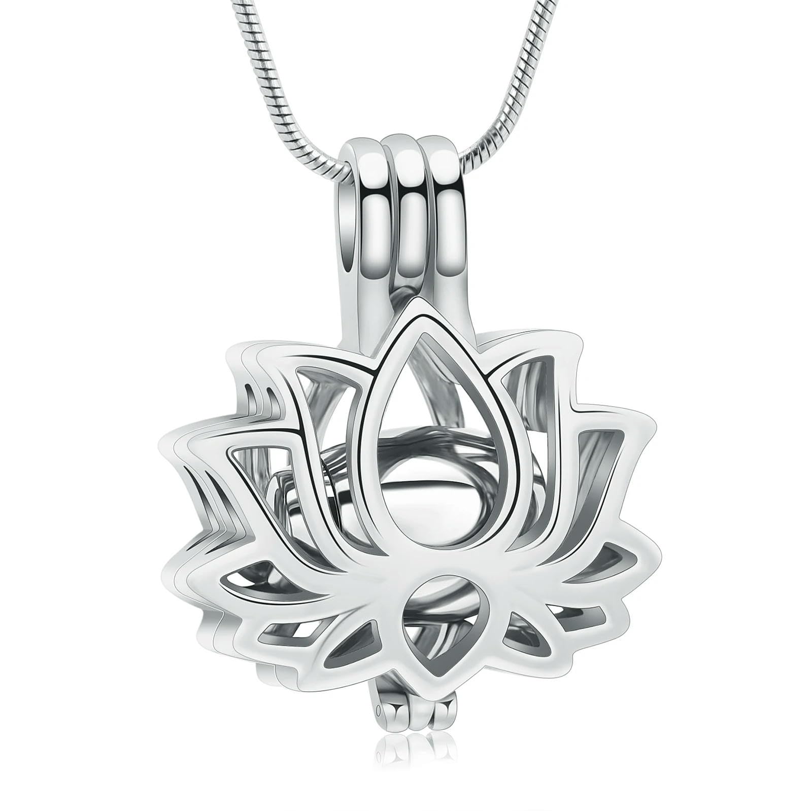 Bijou funéraire fleur de lotus pour surmonter l'absence au quotidien