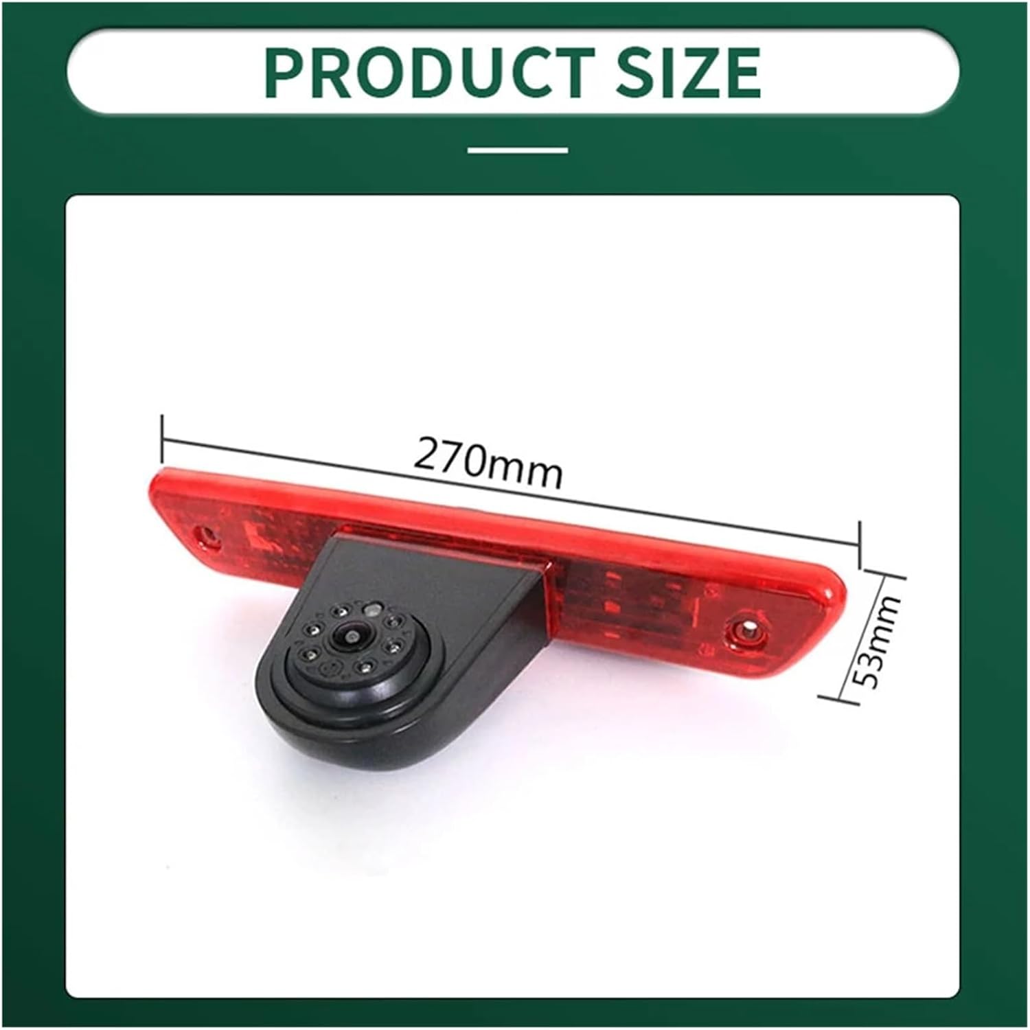 AHD Waterproof Car Brake Light Rear View Reverse Camera Compatible with Citroen Jumpy Peugeot Expert Compatible with Toyota Proace 2007-2016