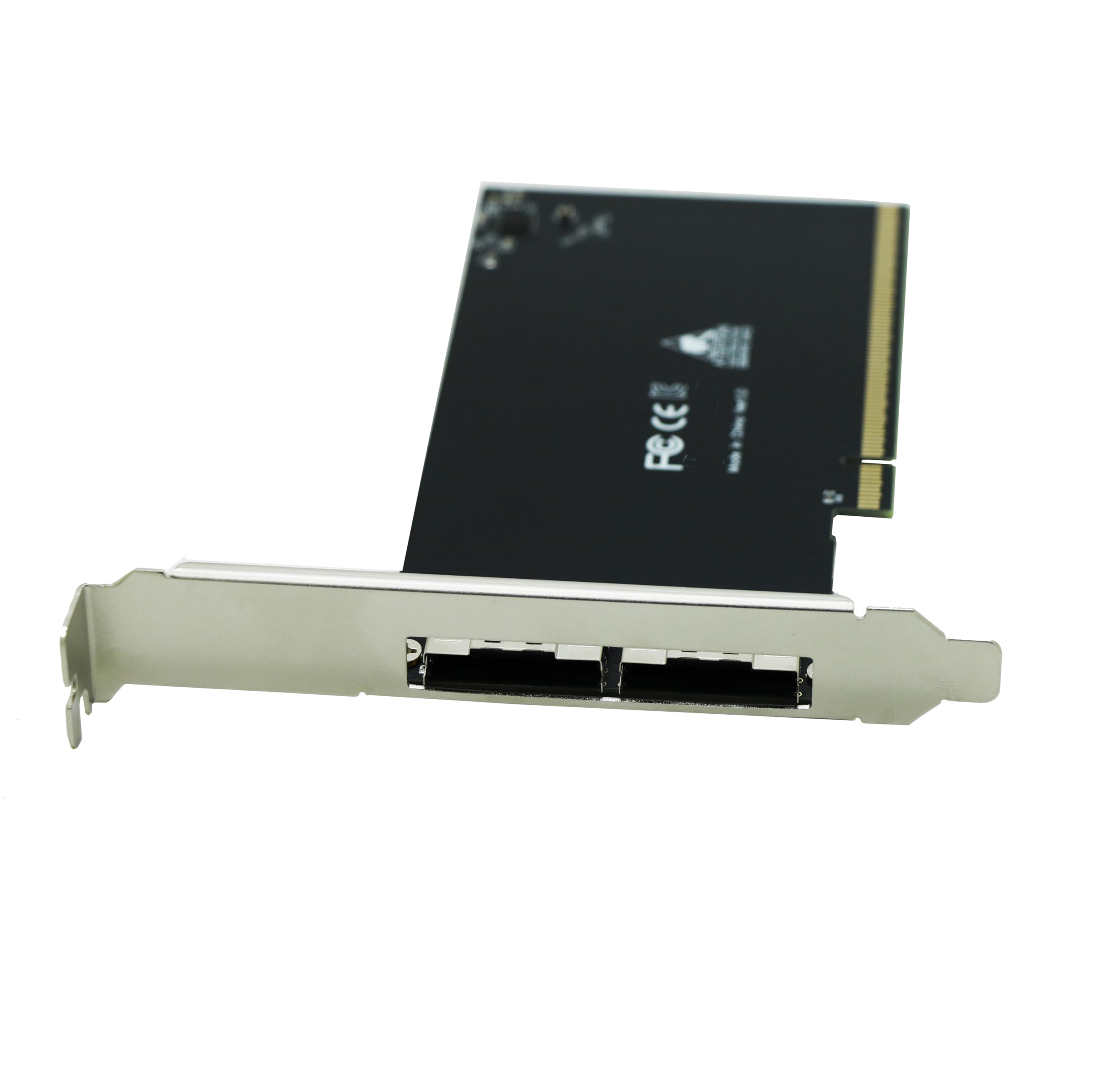 Sintech Carte adaptateur PCIe 4.0 16x vers Dual SFF-8654 Slimline SAS, PCI-e Bifurcation x16 vers x8x8 Split SFF-8654 Slimline SAS