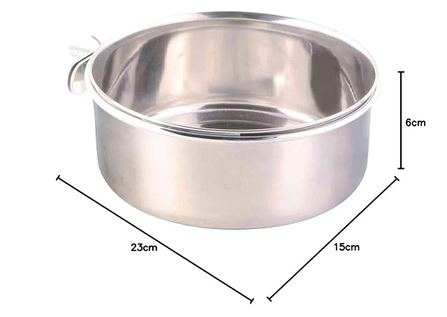 Foto 3 de 3 de TRIXIE Comedero Acero Inox con Enganche para Pájaros