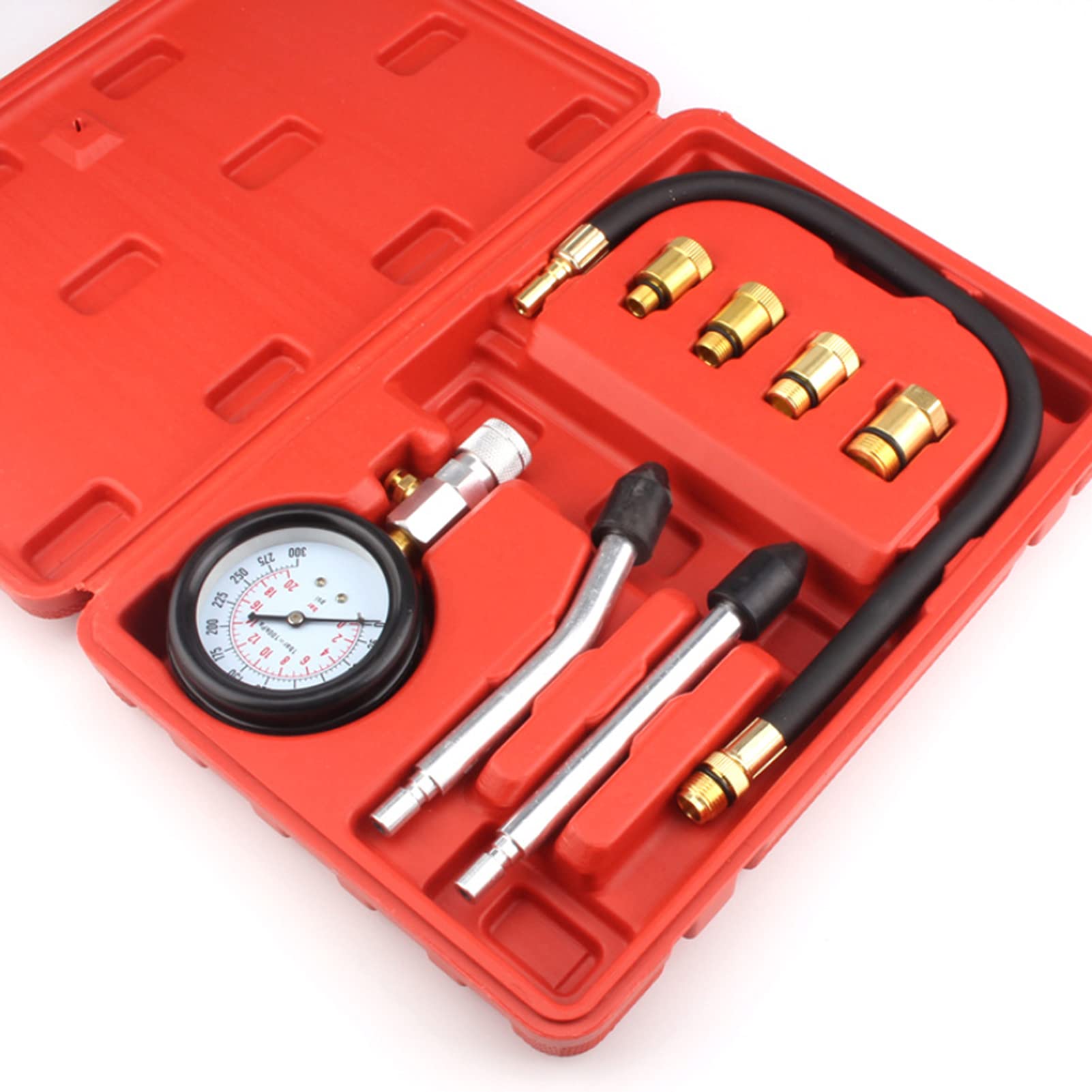 Irfora Kit di test di compressione per motori a benzina, per motore, per riparazione di moto