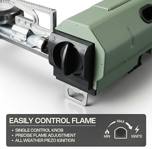 Miniatura 5 de Estufa de gas portátil - Fiable para cocinar - Exterior e interior - Estufa de camping versátil - Quemador de cocina seguro - por Altena