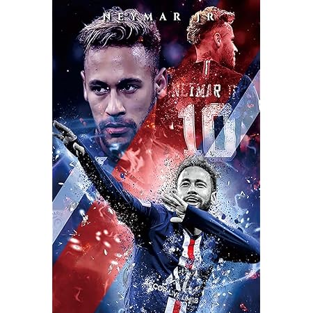 Amazon: Famous Football Superstar Neymar Poster,Neymar 16" x 24