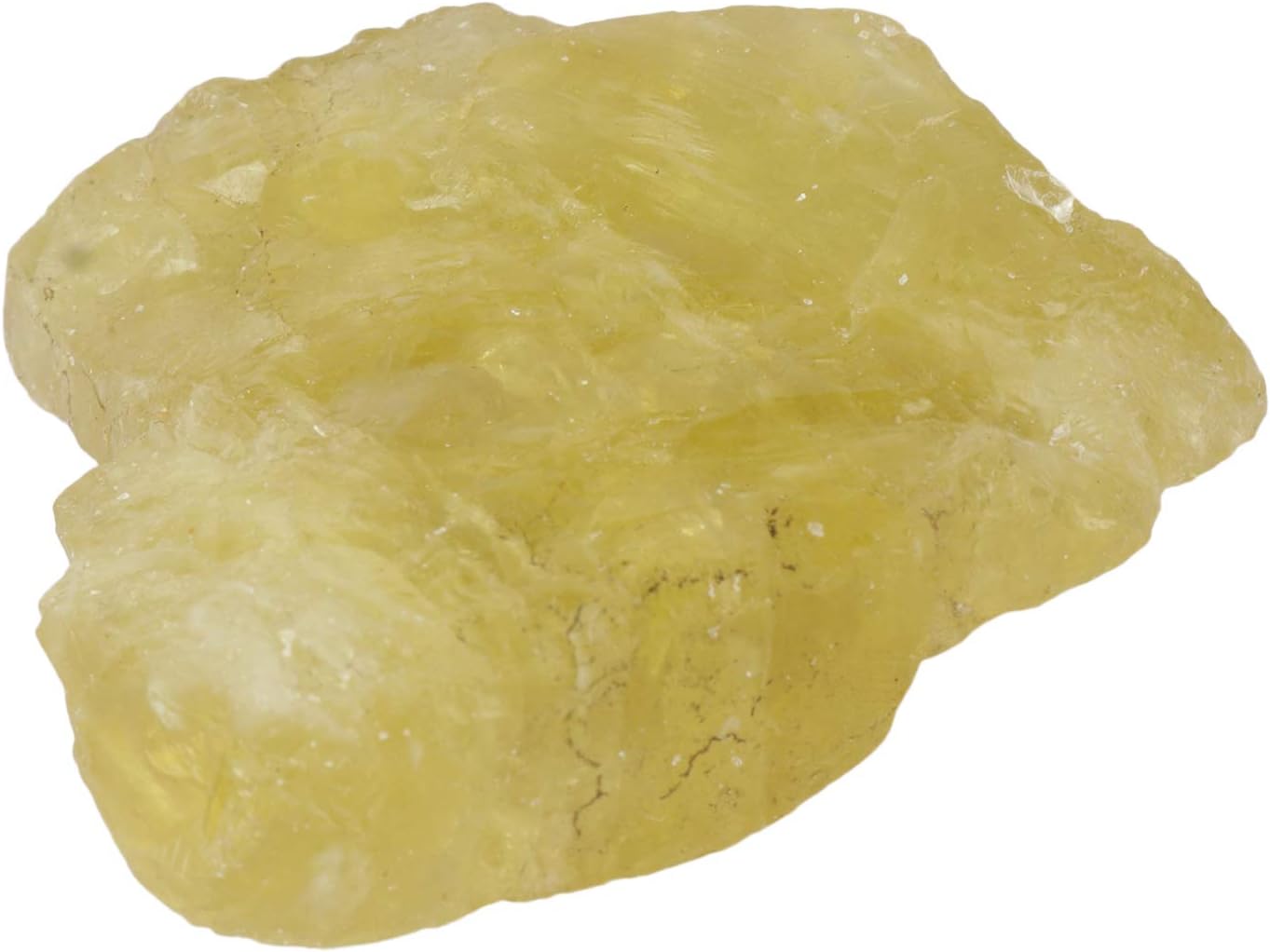 GEMHUB Natural Lemon Topaz 302.75 Ct. Rough Shaped Mineral Specimen for Craft Decor EGL Certified