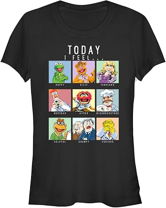Disney Muppets Muppet Mood Bisiklet Yaka T-Shirt Kadın