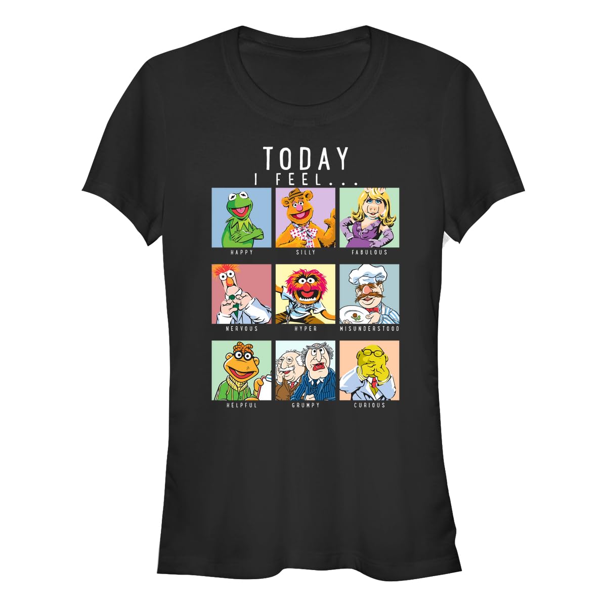 Muppets - Muppet Mood Bisiklet Yaka T-Shirt Tişört Kadın