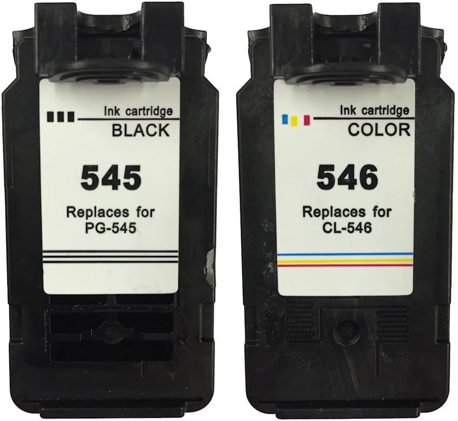Ink Jungle PG-545 Black & CL-546 Colour Remanufactured Ink Cartridge For Canon PIXMA MG2450 Inkjet Printers
