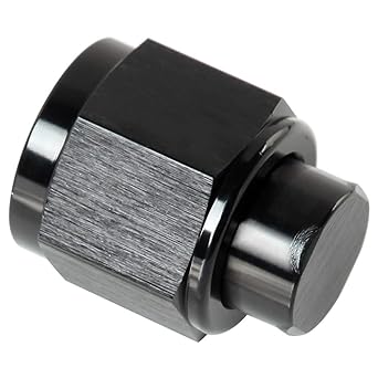Podavelle Aluminum 8AN AN8 Female AN Flare Cap Block Off Fitting Nut Black
