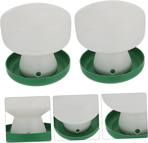 Miniatura 5 de Chinchilla - Plato de comida 2 piezas, bebedor de palomas, taza de alimentación de pájaros, bebederos de codorniz, comedero para pájaros pequeños,