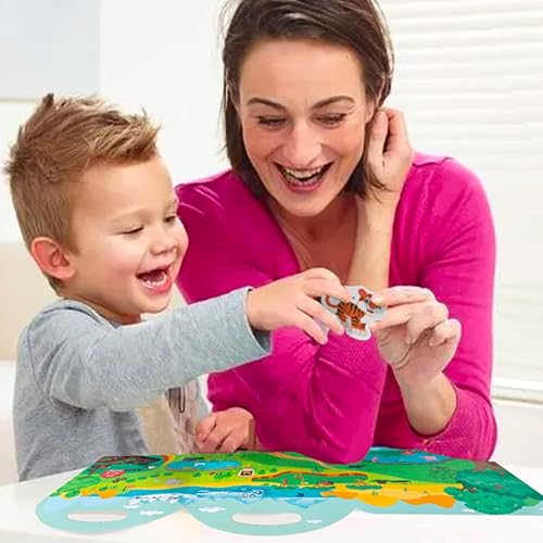 Miniatura 7 de Juego de 6 juegos portátiles de gelatina silenciosa, libro ocupado, vehículo, animales, océano, dinosaurio, insectos y espacio, reutilizables,