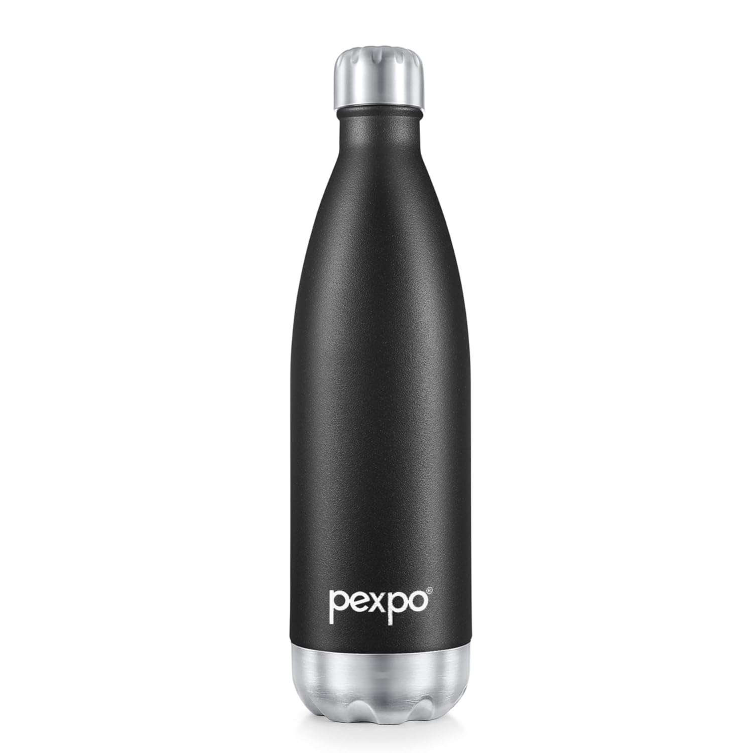 Water Bottle 750ml | Hot and Cold Flask | ISI Certified Stainless Steel| 3 Layer Insulation | Leakproof | for Home, Office | 2-Year Warranty |Electro| Knight Black