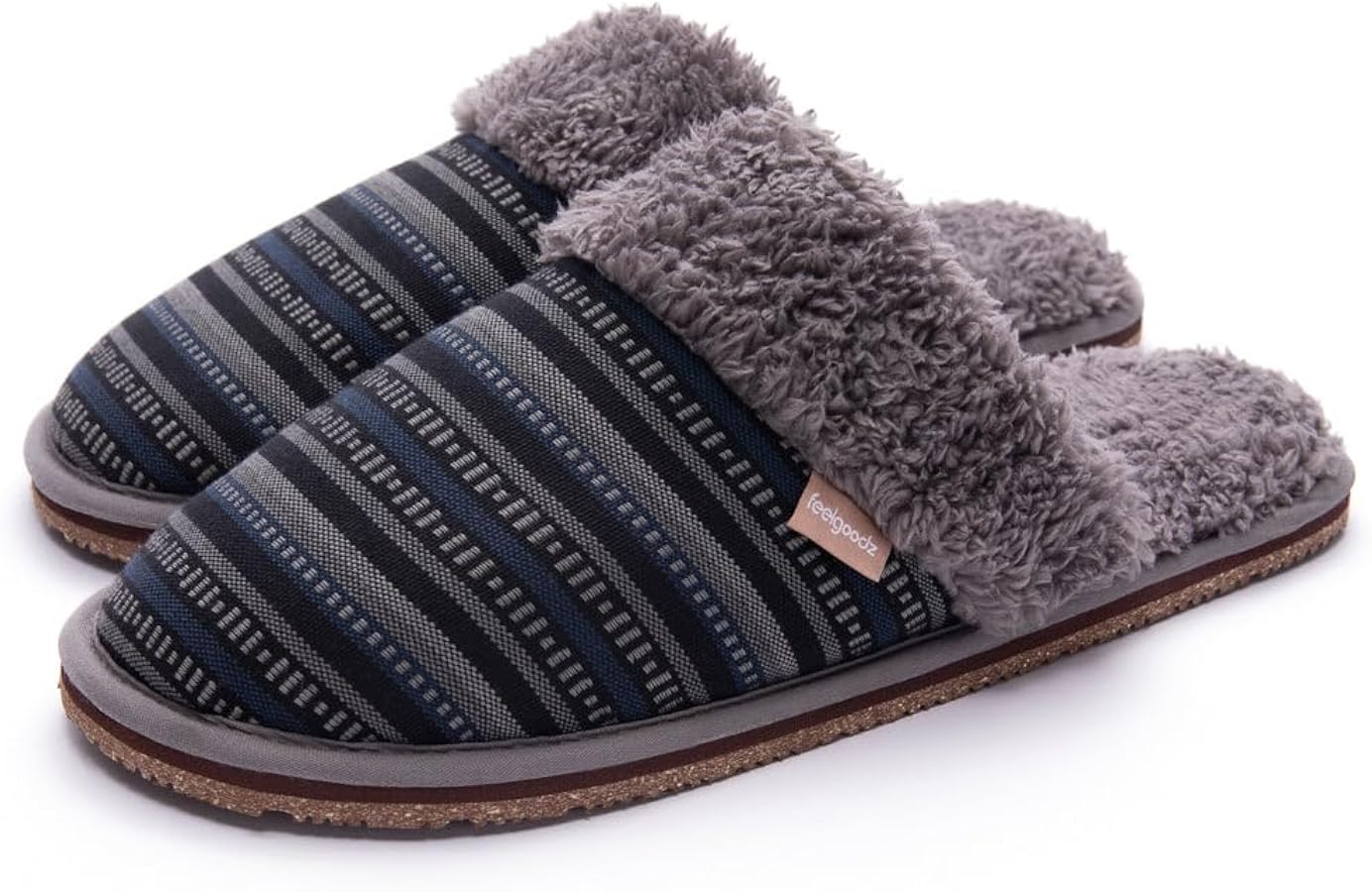 Amazon.com | Feelgoodz Men's Meridian Mule Faux Sherpa Indoor