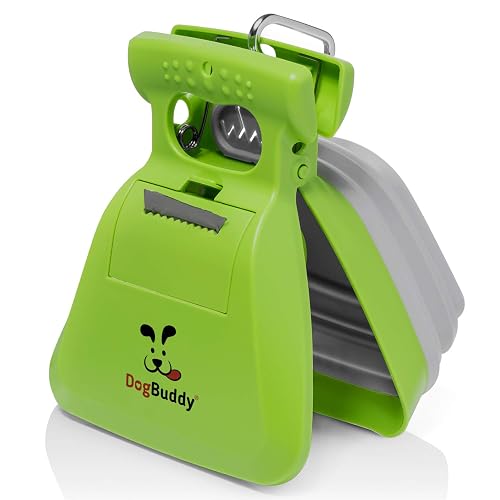 DogBuddy - Recogedor portátil para excrementos de Perros pequeños y Grandes, Pala con Accesorio para Bolsa…