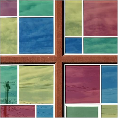 Miniatura 5 de BDF CAGN - Película decorativa para ventana, color verde, 36 pulgadas x 15 pies