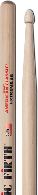 Vic FIrth - American Classic® Extreme pałeczki perkusyjne X5B - American Hickory - drewniana końcówka