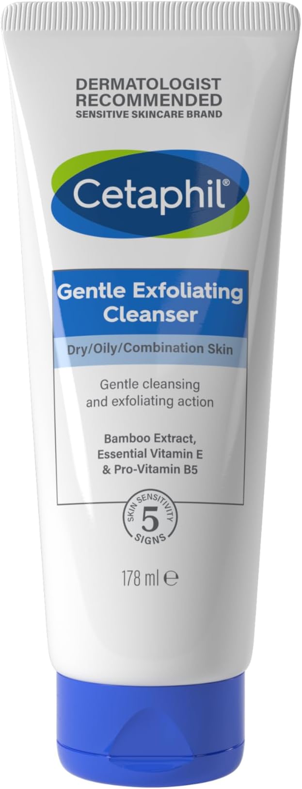 Cetaphil Face Scrub 178ml, Gentle Exfoliating Cleanser, For Dry, Oil & Combination Skin, Packaging May Vary