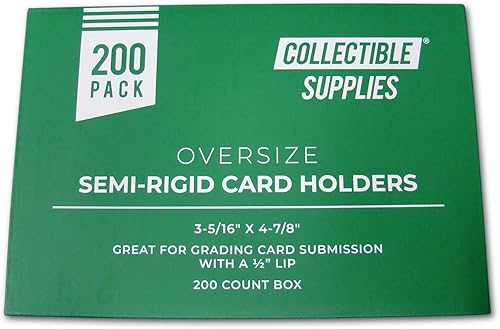 Miniatura 5 de 1000 tarjeteros semirrígidos altos (tamaño extragrande para tarjetas graduadas) con borde de 12 pulgada (1 caja) suministros coleccionables