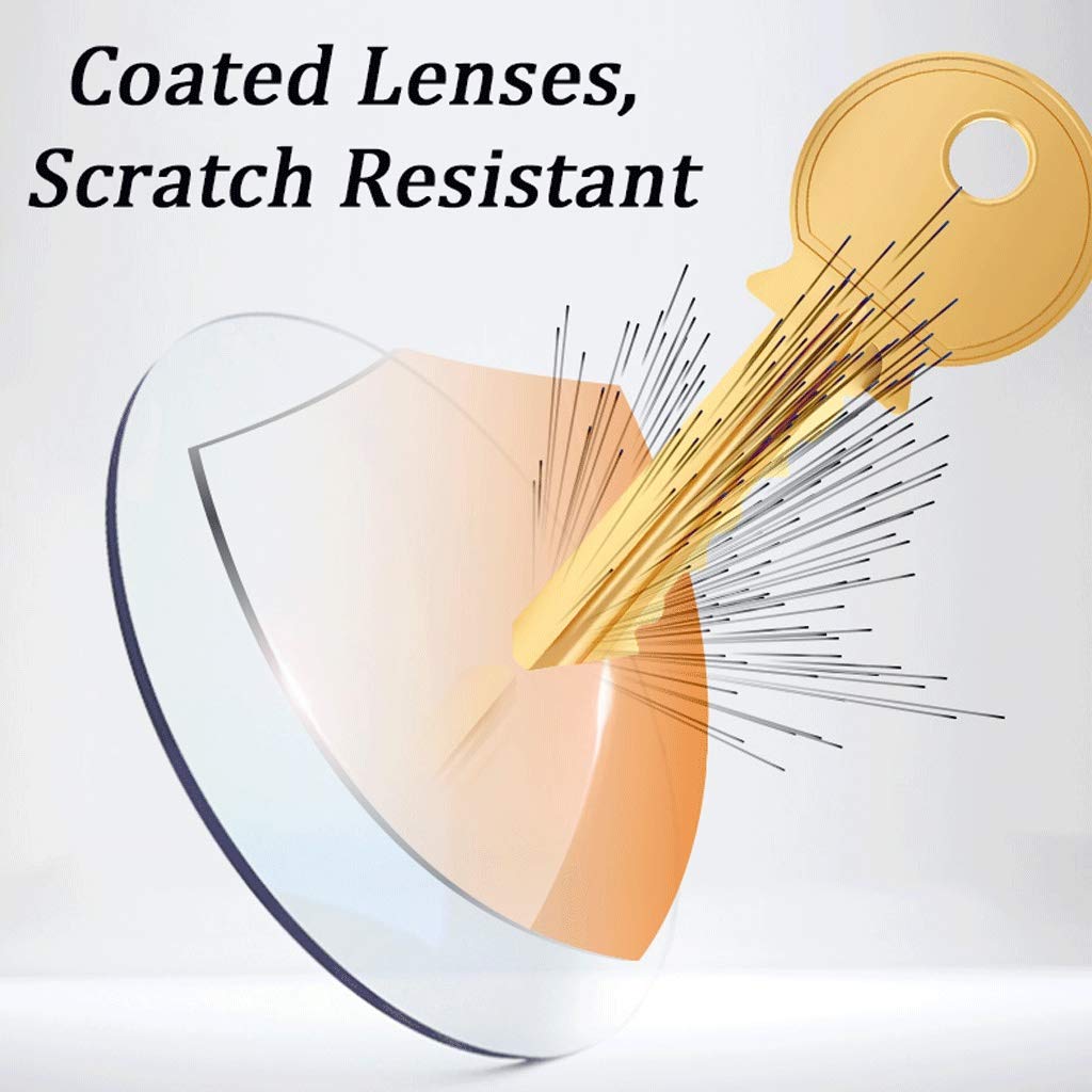Augenoptik Brille 2.0, High-Definition-Dual-Use-Lesebrille, Anti Überanstrengung der Augen, Computerbrille, Anti blaues Licht, breite Rahmen, Federscharnier, Schutzlinse ( Color : Red , Size : 1.5 )