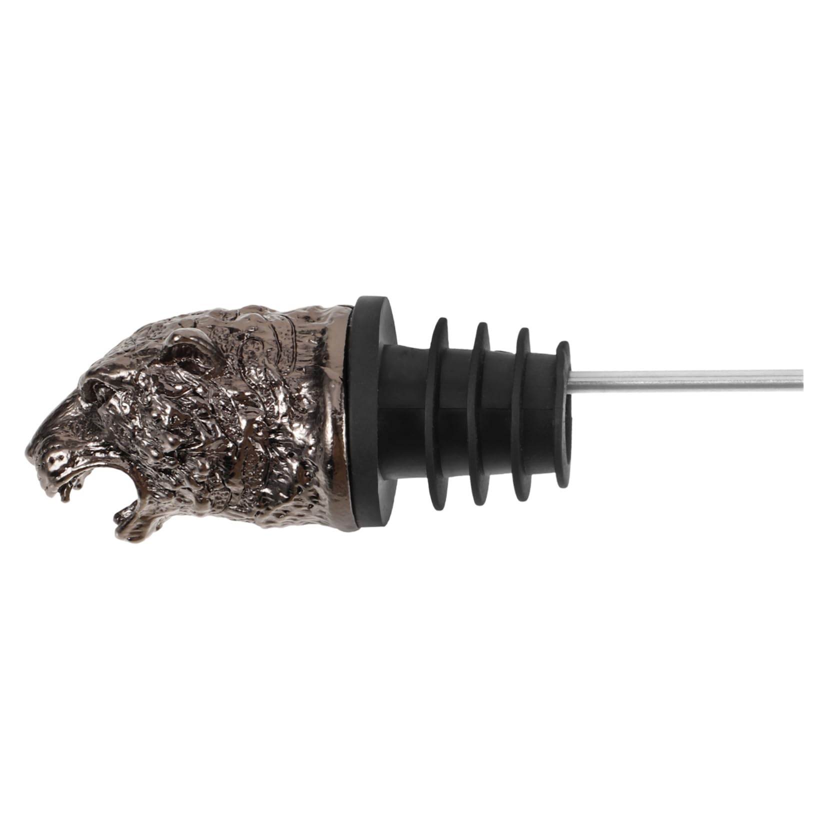 PRETYZOOM Tiger Head Wine Pourer Spout Animal Design for Liquor Bottles Lightweight Stylish Party Accessory Easy to Clean Operate for Entertaining