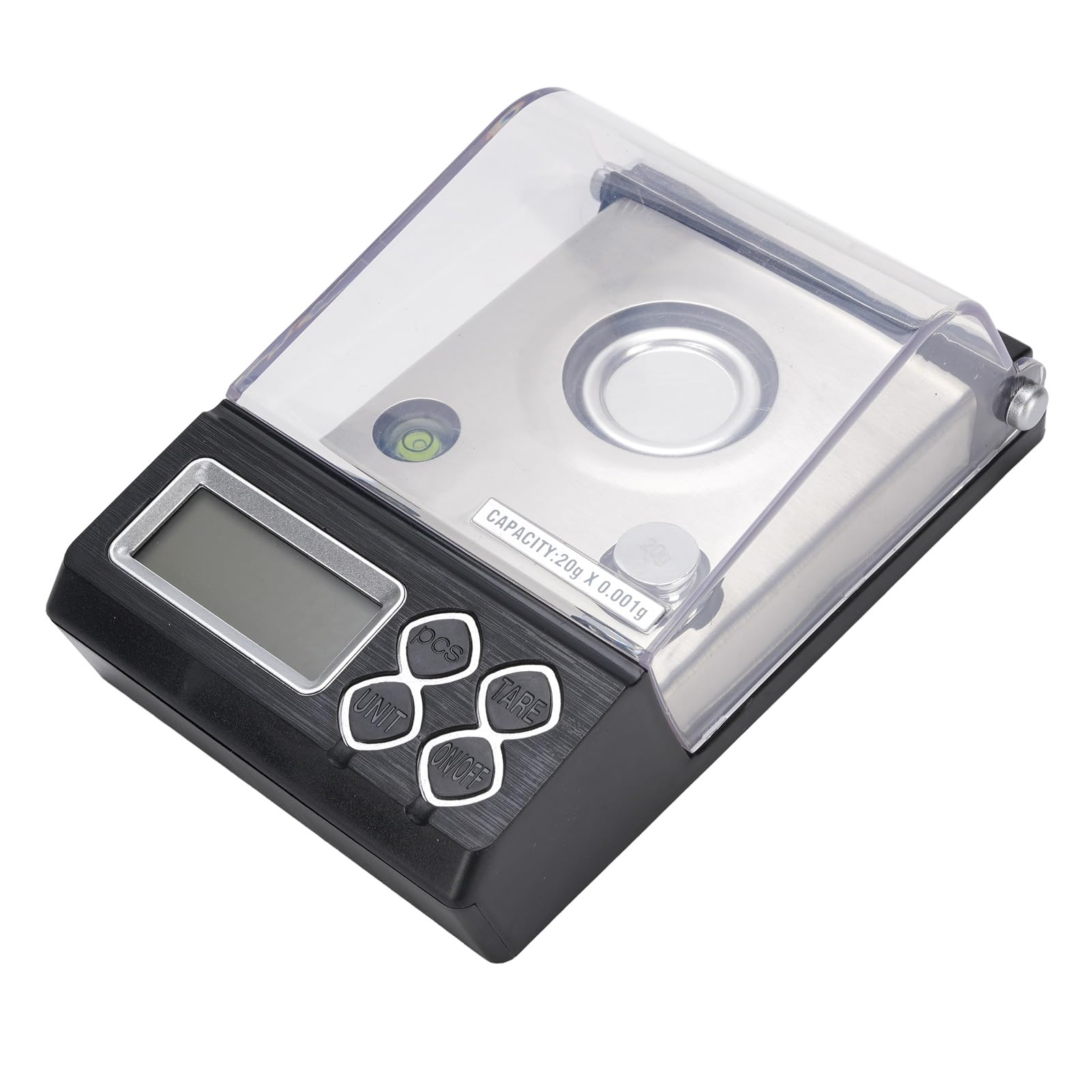 Balance numérique en milligrammes 20 g, 0,001 g, ultra précise, pour bijoux, poudre d'or, avec poids d'étalonnage, balance électronique portable pour chimistes, bijoutiers,
