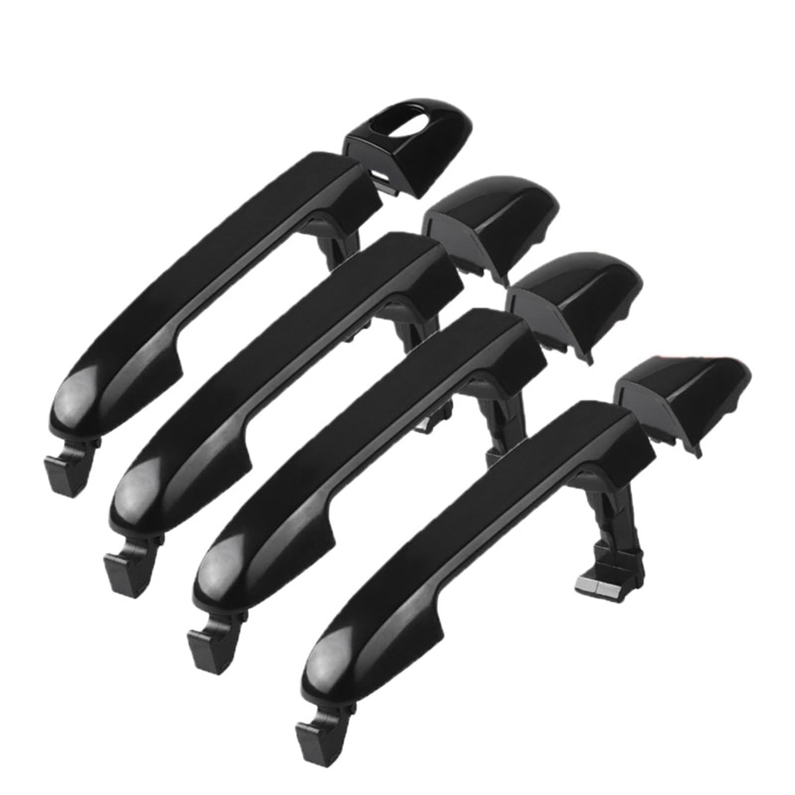 Qjahxkf 4 Piece Replacement Exterior Door Handles Car Exterior Door Handle 82651-2H000 82661-2H000 For Hyundai For I30 Fd 2007 2008 2009 2010 2011 2012 Outer Handle(4 Piece)