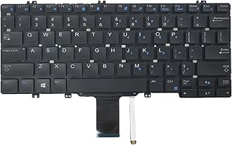 Replacement Keyboard for Dell Latitude 5290 7280 7290 7390 5280 5289 2-in-1 7380 7390 2-in-1 Series Laptop with Backlit Keyboard US Layout P/N: PK131S51B00 V160325BS