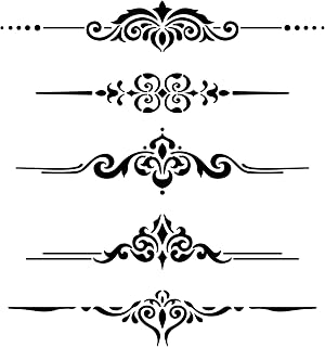 Furniture Details Stencil (10 mil Plastic) | Decor Stencils for Painting on Wood, Wall, Tile, Canvas, Paper, Fabric, Furniture and Floor | Reusable Stencil | FS090 by Designer Stencils