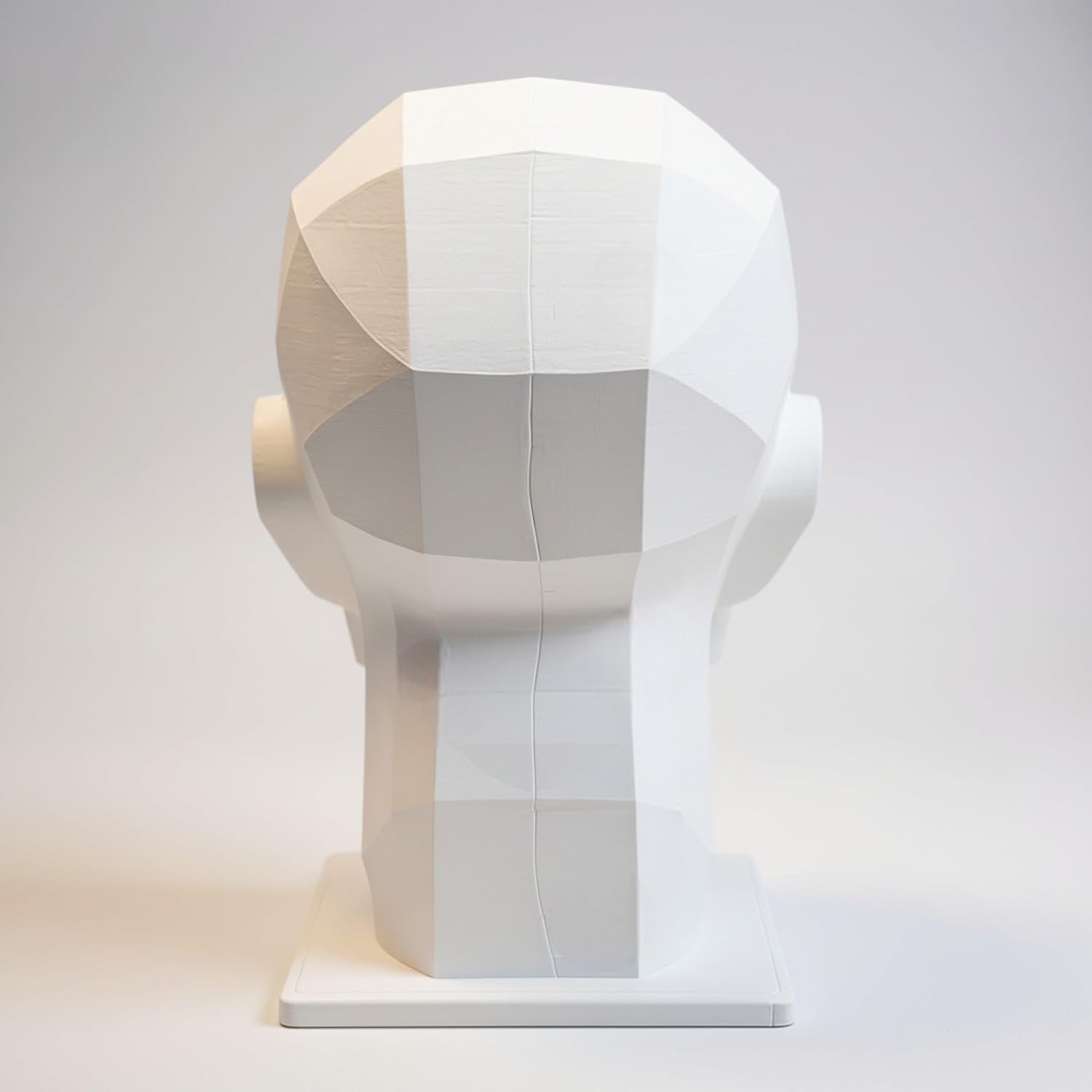 Planar Head, color white, 7" inches 17.78 cm size LARGE,Planar Bust made 100% in the US and ships sameday, Learn the Planes of the Head, Human head for Medical and Artistic Drawing.