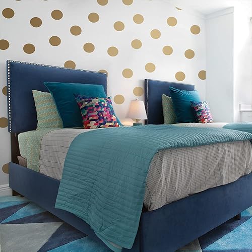 Miniatura 8 de Tempaper Black Dots - Papel tapiz extraíble para despegar y pegar, 20.5 pulgadas x 16.5 pies, fabricado en los Estados Unidos