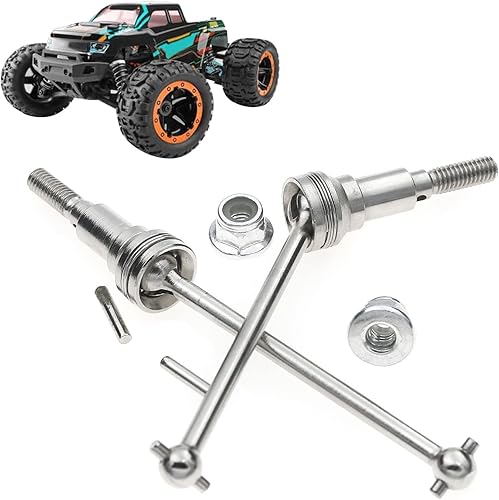 Miniatura 6 de kingsea Eje de transmisión de aluminio metálico, M16105 RC Eje de transmisión frontal compatible con HAIBOXING116 16889 16889A S1601 RC Cars Trucks