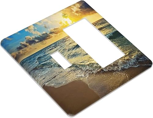 Vista 900 de Placa de pared con interruptor de luz de doble interruptor de pared para niños, diseño de dinosaurio, galaxia, espacio exterior, planeta, nebulosa